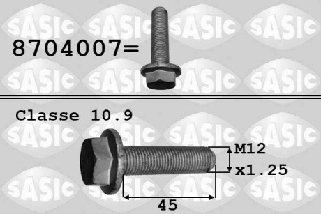 Болт колінвала R 1.9DCI 01- LAG sasic 8704007