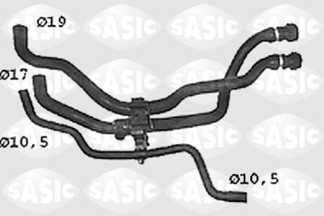 Патрубки охлаждения sasic swh4308