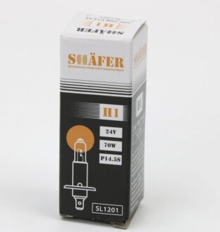 Автолампа H1 P14, 5s 70 W прозора shafer sl1201