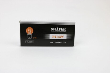 Лампа розжарення 24V21/5W P21/5W BAY15D shafer sl2201