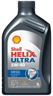 Масло для двигателя Helix Diesel Ultra SAE 5W-40 (Каністра 1л) shell 550046644