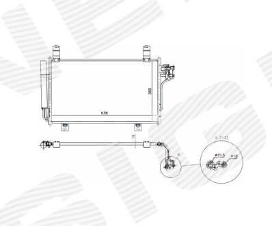 Радиатор кондиционера MAZDA CX-5, 12 - 17 signeda rc940326