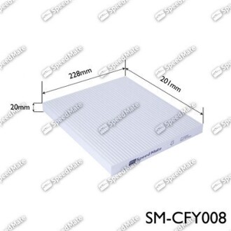 Фильтр салона (выр-во SPEEDMATE, Korea) sk speedmate sm-cfy008