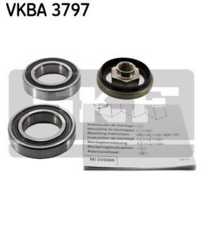 DAEWOO підшипник маточини Tico 0.8 95- skf vkba 3797