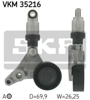 Роликовый модуль натяжителя ремня skf vkm 35216