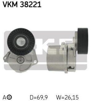 Роликовый модуль натяжителя ремня skf vkm 38221