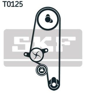 К-кт ГРМ (ремінь + ролик натягу+болт) VW Polo,Seat 97- skf vkma 01107