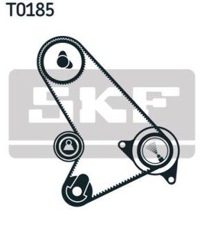 Роликовий модуль натягувача ременя (ролик, ремінь) skf vkma 04304