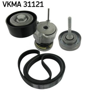 Роликовый модуль натяжителя ремня (ролик, ремень) skf vkma 31121