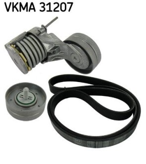 Роликовый модуль натяжителя ремня (ролик, ремень) skf vkma 31207