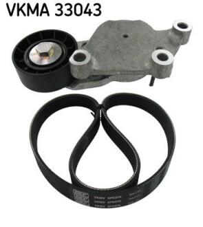 Роликовый модуль натяжителя ремня (ролик, ремень) skf vkma 33043