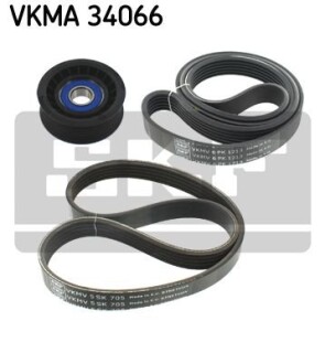 Комплект доріжкового ремня skf vkma 34066