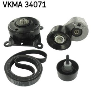 Роликовый модуль натяжителя ремня (ролик, ремень) skf vkma 34071