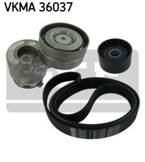 Роликовий модуль натягувача ременя (ролик, ремінь) skf vkma 36037