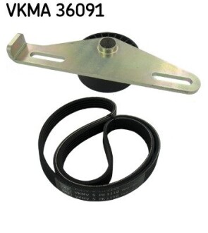 Роликовый модуль натяжителя ремня (ролик, ремень) skf vkma 36091