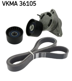 К-т,поликлиновый пас+натяжитель skf vkma36105