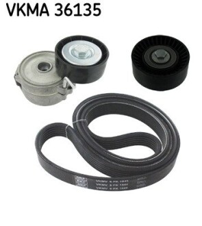 Роликовый модуль натяжителя ремня (ролик, ремень) skf vkma 36135