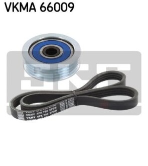 Роликовый модуль натяжителя ремня (ролик, ремень) skf vkma 66009