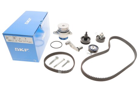 Комплект ГРМ, пас+ролик+помпа skf vkmc011212