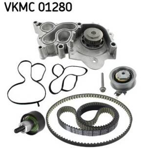 Роликовый модуль натяжителя ремня (ролик, ремень, насос) skf vkmc 01280