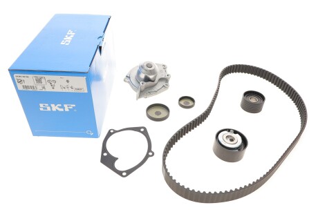 Комплект ГРМ, пас+ролик+помпа skf vkmc 06106