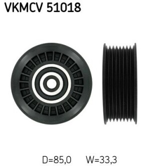 Направляючий ролик skf vkmcv 51018