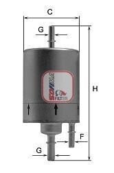 Фільтр паливний Audi R8 4.2/5.2 FSI 09-15 (OE line) sofima s 1919 B