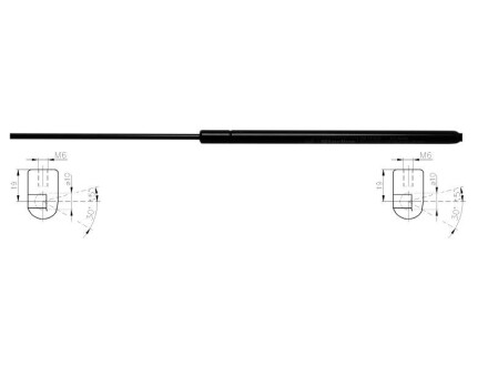 Амортизатор багажника starline 35.88.800