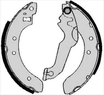 Гальмівні колодки барабанні starline bc 04800