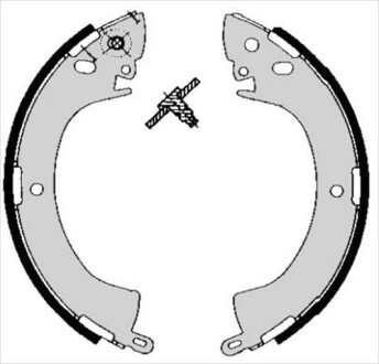 Гальмівні колодки барабанні starline bc 05240