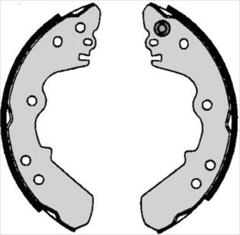 Гальмівні колодки барабанні starline bc 06340