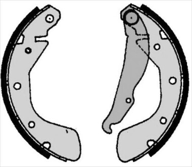 Гальмівні колодки барабанні starline bc 06800