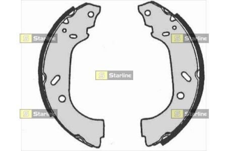 Тормозные колодки барабанные starline bc 07150