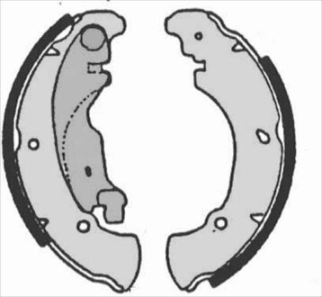 Гальмівні колодки барабанні starline bc 07160