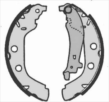 Гальмівні колодки барабанні starline bc 07180