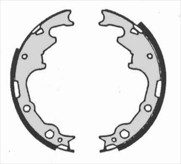 Тормозные колодки барабанные starline bc 07240