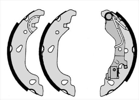 Гальмівні колодки барабанні starline bc 07690