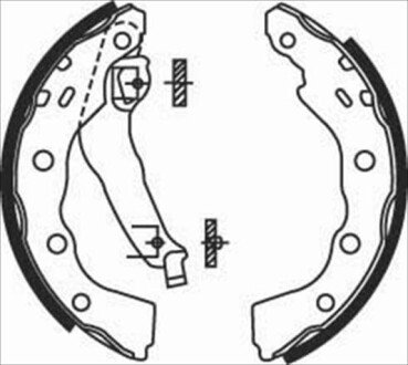 Тормозные колодки барабанные starline bc 07740