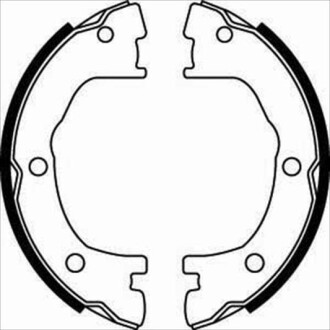 Гальмівні колодки барабанні starline bc 07800