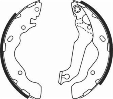 Гальмівні колодки барабанні starline bc 08010