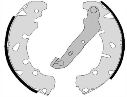 Гальмівні колодки барабанні starline bc 08170