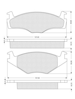 Гальмівні колодки дискові starline bd s027