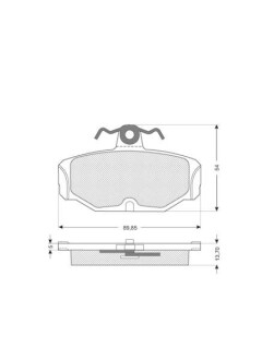 Гальмівні колодки дискові starline bd s045