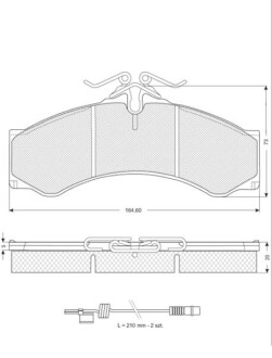 Гальмівні колодки дискові starline bd s061