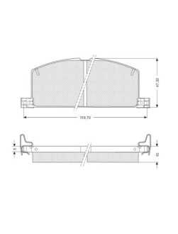 Гальмівні колодки дискові starline bd s090