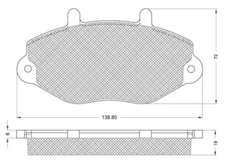 Гальмівні колодки дискові starline bd s137