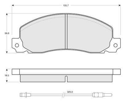 Гальмівні колодки дискові starline bd s146