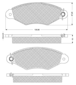 Гальмівні колодки дискові starline bd s181