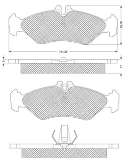 Гальмівні колодки дискові starline bd s191