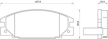 Гальмівні колодки дискові starline bd s261